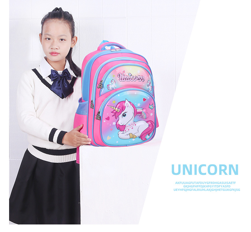 3D New Children's Schoolbag Eva Primary School Girls Burden Reduction Spine Protection Backpack Cartoon Backpack Factory Direct Sales