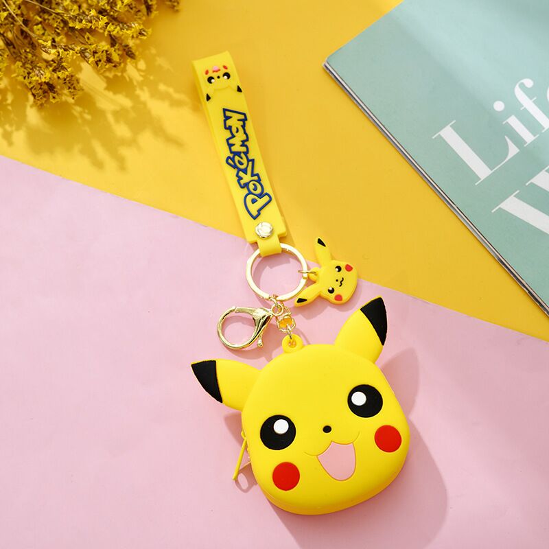 Japanese and Korean Autumn New Silicone Thumbs-up Bunny Dinosaur Coin Purse Headset Storage Japanese Wallet Wallet