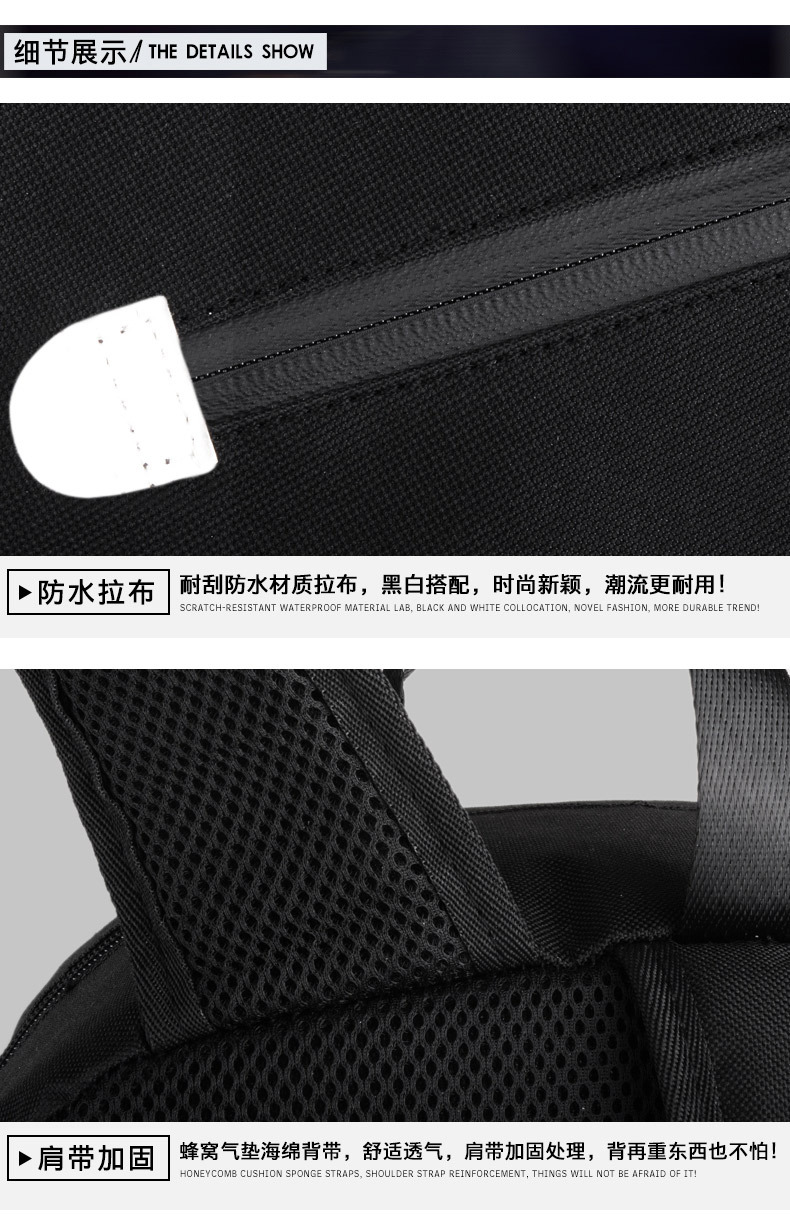 Cross-Border Amazon Cartoon Korean-Style Backpack Men's USB Backpack Travel Casual Computer Student Schoolbag