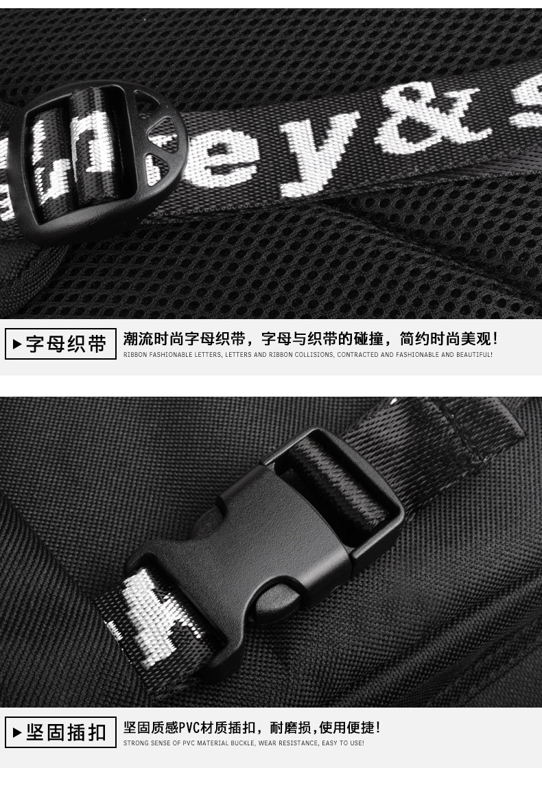 Cross-Border Amazon Cartoon Korean-Style Backpack Men's USB Backpack Travel Casual Computer Student Schoolbag