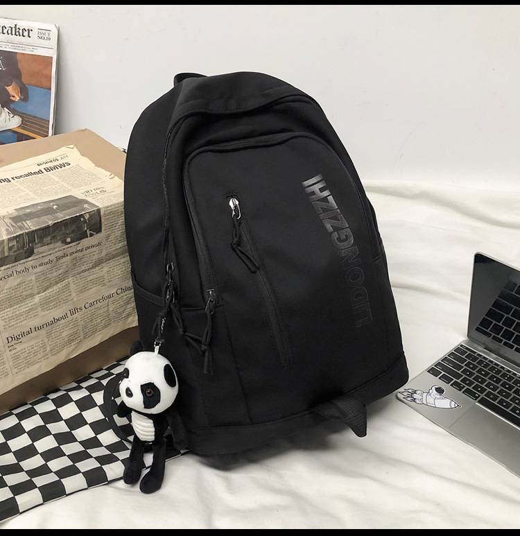 Cross-Border Backpack Men's 2021 New Japanese Elements Ins Student Schoolbag Retro Hong Kong Style Travel Backpack Customization Cross-Border Backpack Men's 2021 New Japanese Elements Ins Student Schoolbag Retro Hong Kong Style Travel Backpack Customization