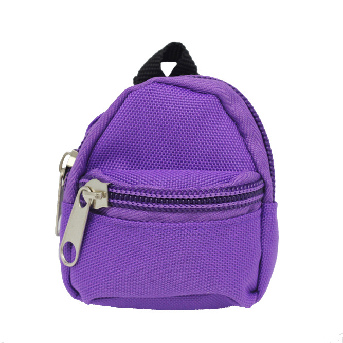 BJD Doll Changing Backpack Blythe Schoolbag Double Layer Zipper Schoolbag Doll Coin Purse Backpack
