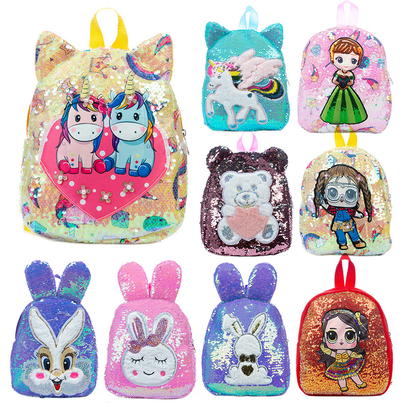 New Hot Sale Sequin Children's Backpack Cute Cartoon Doll Sequin Small Schoolbag Kindergarten Cartoon Small Backpack New Hot Sale Sequin Children's Backpack Cute Cartoon Doll Sequin Small Schoolbag Kindergarten Cartoon Small Backpack