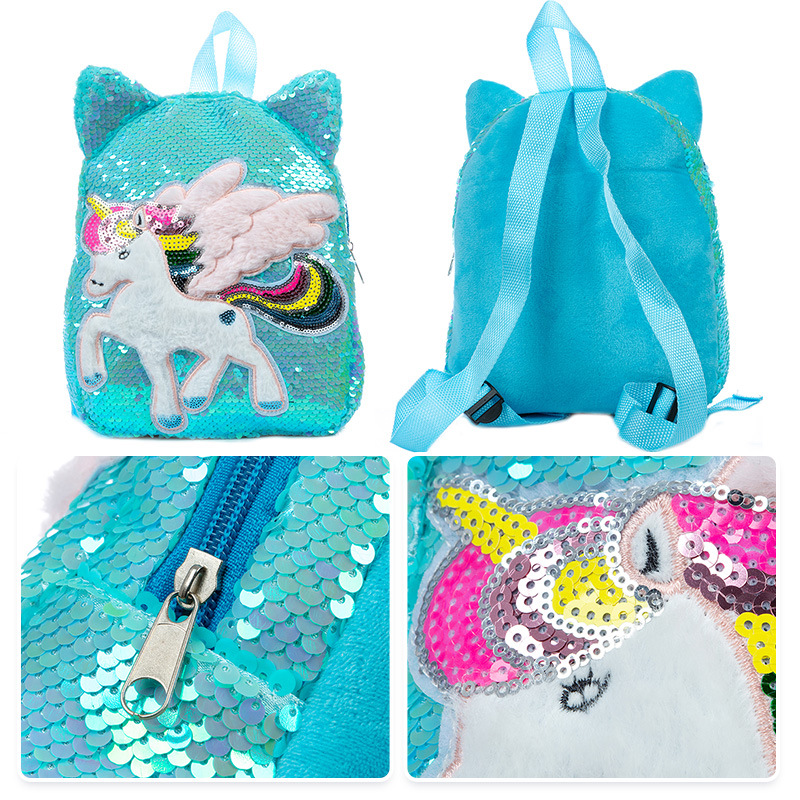 New Hot Sale Sequin Children's Backpack Cute Cartoon Doll Sequin Small Schoolbag Kindergarten Cartoon Small Backpack New Hot Sale Sequin Children's Backpack Cute Cartoon Doll Sequin Small Schoolbag Kindergarten Cartoon Small Backpack