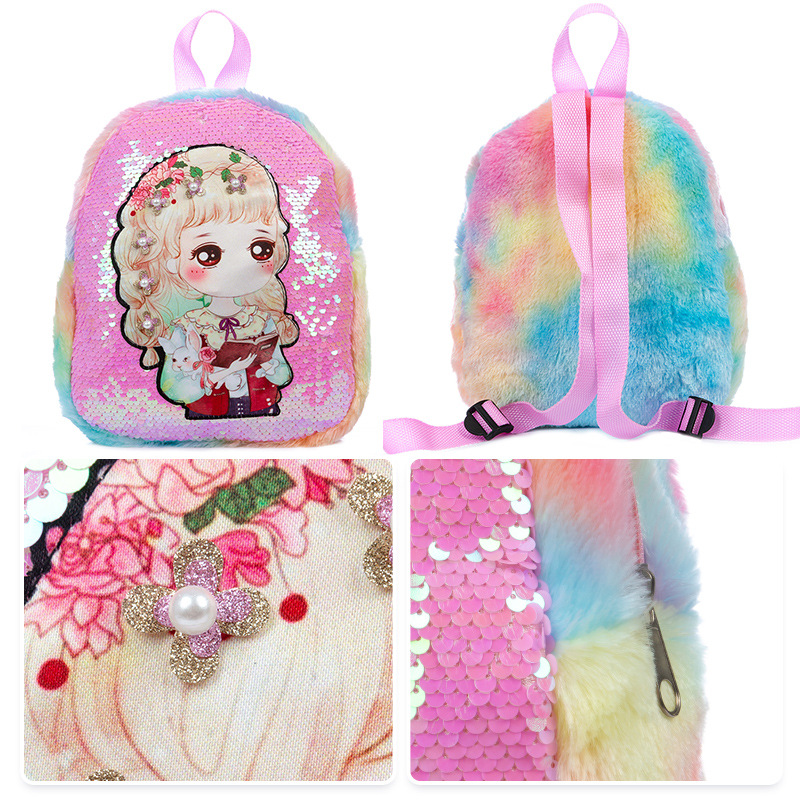 New Hot Sale Sequin Children's Backpack Cute Cartoon Doll Sequin Small Schoolbag Kindergarten Cartoon Small Backpack New Hot Sale Sequin Children's Backpack Cute Cartoon Doll Sequin Small Schoolbag Kindergarten Cartoon Small Backpack