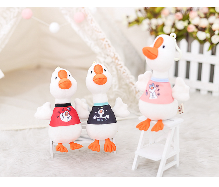 MeToo Lucky Goose Doll Genuine Big Goose Plush Pendant Kindergarten Gifts Schoolbag Pendant Backpack Pendant