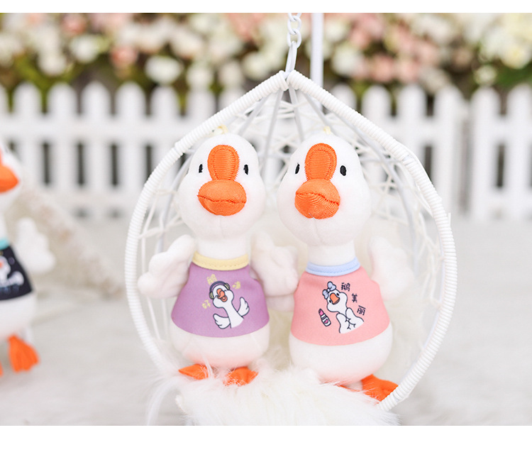 MeToo Lucky Goose Doll Genuine Big Goose Plush Pendant Kindergarten Gifts Schoolbag Pendant Backpack Pendant