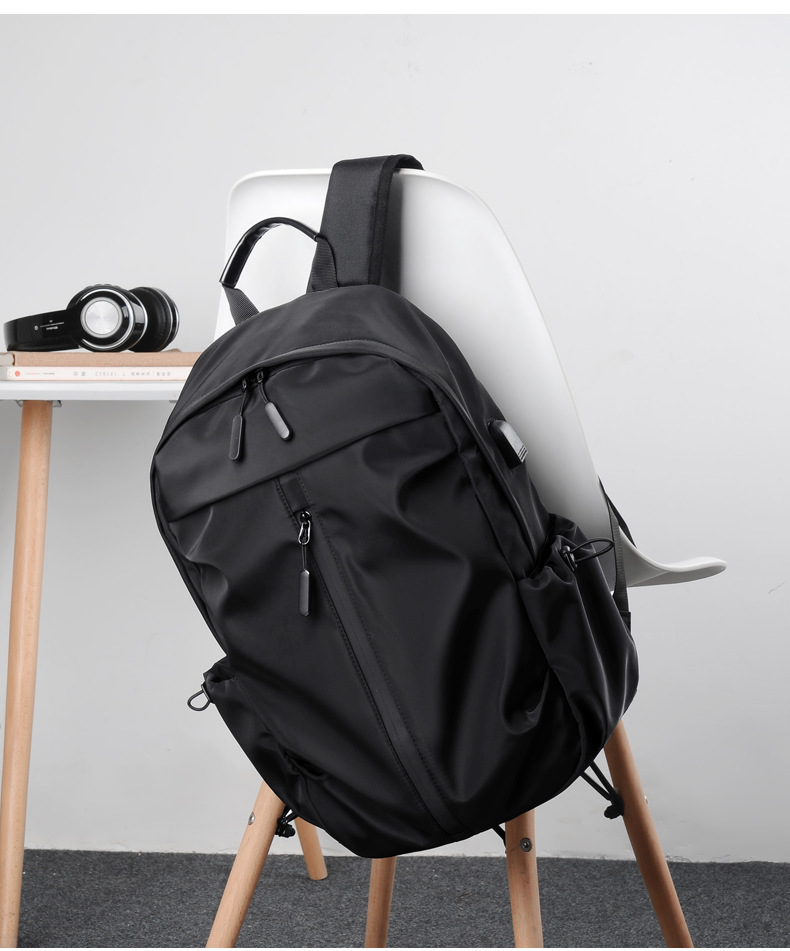 Printed Logo Outdoor Backpack Oxford Cloth Backpack Computer Bag Men's Business Casual Student Schoolbag Travel Bag Printed Logo Outdoor Backpack Oxford Cloth Backpack Computer Bag Men's Business Casual Student Schoolbag Travel Bag