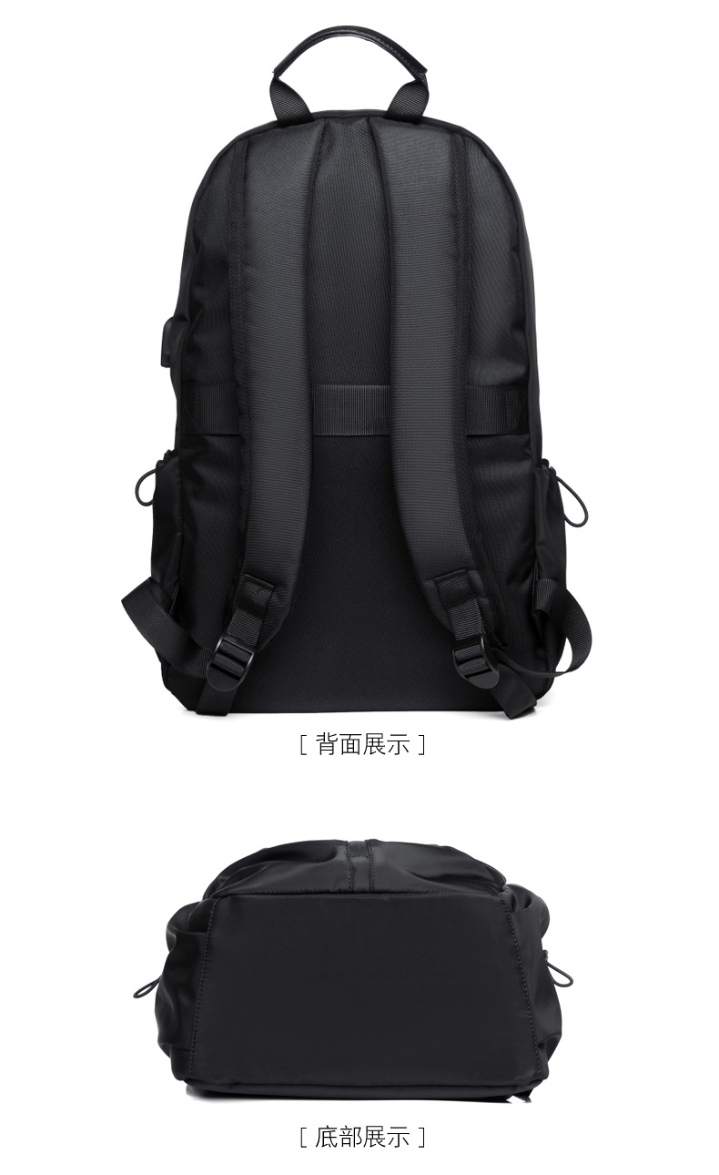 Printed Logo Outdoor Backpack Oxford Cloth Backpack Computer Bag Men's Business Casual Student Schoolbag Travel Bag Printed Logo Outdoor Backpack Oxford Cloth Backpack Computer Bag Men's Business Casual Student Schoolbag Travel Bag