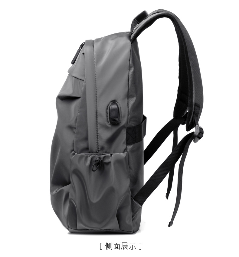 Printed Logo Outdoor Backpack Oxford Cloth Backpack Computer Bag Men's Business Casual Student Schoolbag Travel Bag Printed Logo Outdoor Backpack Oxford Cloth Backpack Computer Bag Men's Business Casual Student Schoolbag Travel Bag
