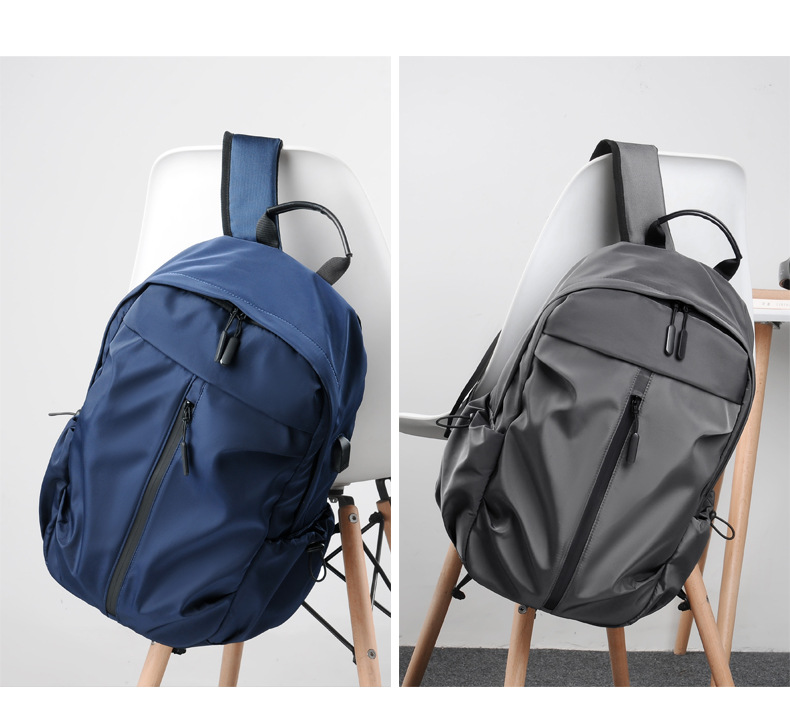 Printed Logo Outdoor Backpack Oxford Cloth Backpack Computer Bag Men's Business Casual Student Schoolbag Travel Bag Printed Logo Outdoor Backpack Oxford Cloth Backpack Computer Bag Men's Business Casual Student Schoolbag Travel Bag