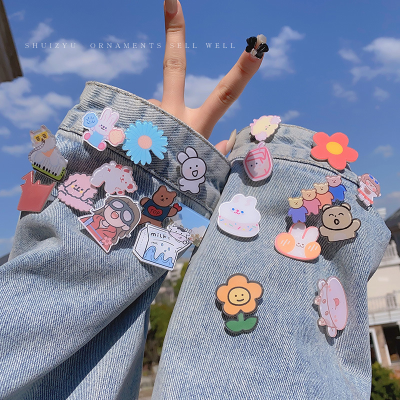 Cute Japanese Style Brooch 202 New Fashion Pin Badge Accessories Badge Cartoon Children&#039;s Bag Decoration Schoolbag