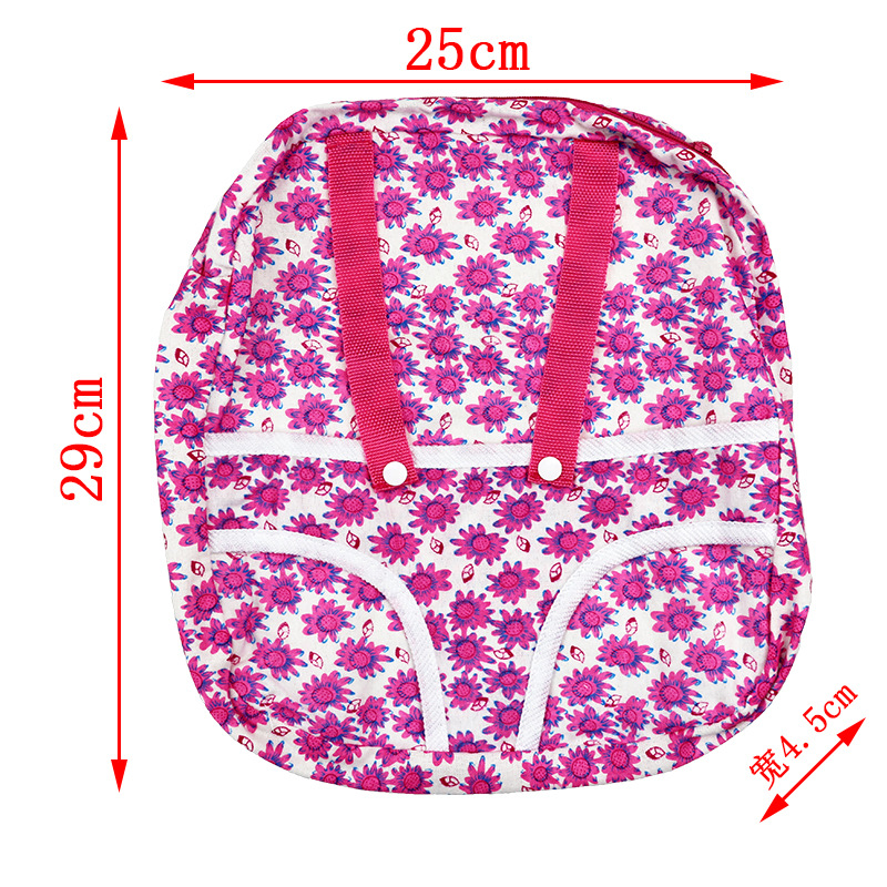 Cross-Border 43cm Xiafu Doll Clothes Accessories Storage Schoolbag Can Hold 18-Inch American Girl Doll Backpack