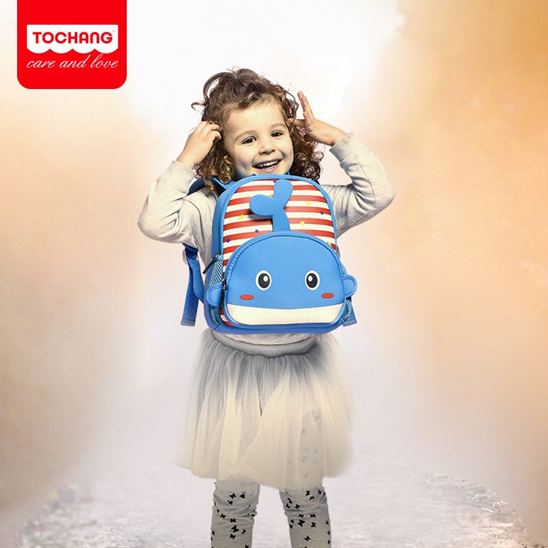 New Student Animal Cartoon Schoolbag Children Neoprene Kindergarten Backpack Custom Processing Printing