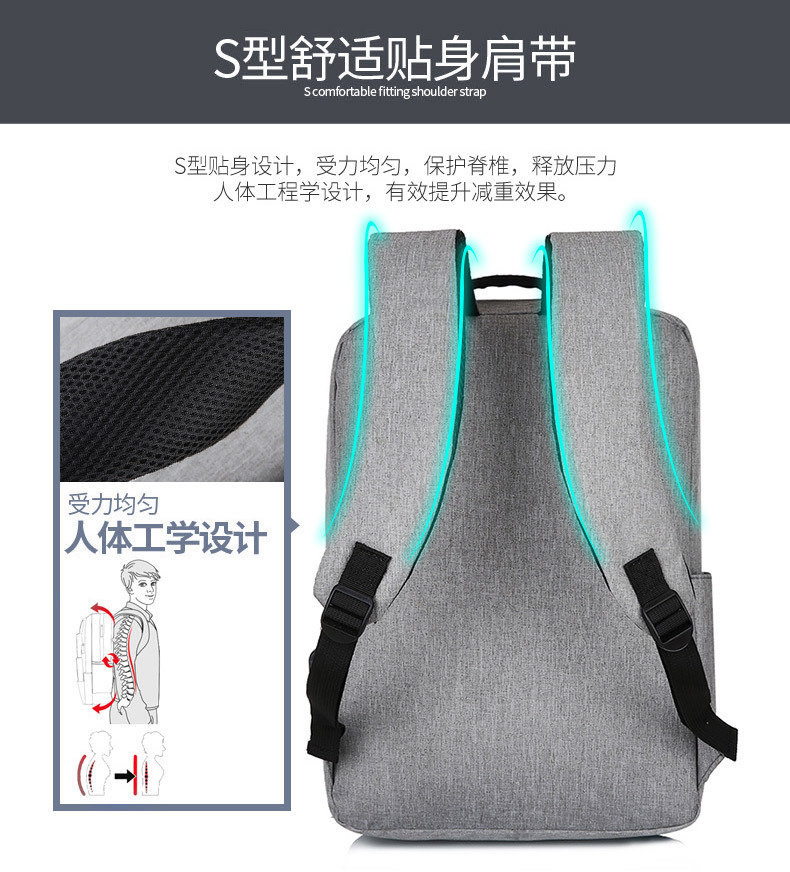 Customized Logo Mi Notebook Computer Backpack Casual Backpack Men's Oxford Cloth Business Casual Student Schoolbag