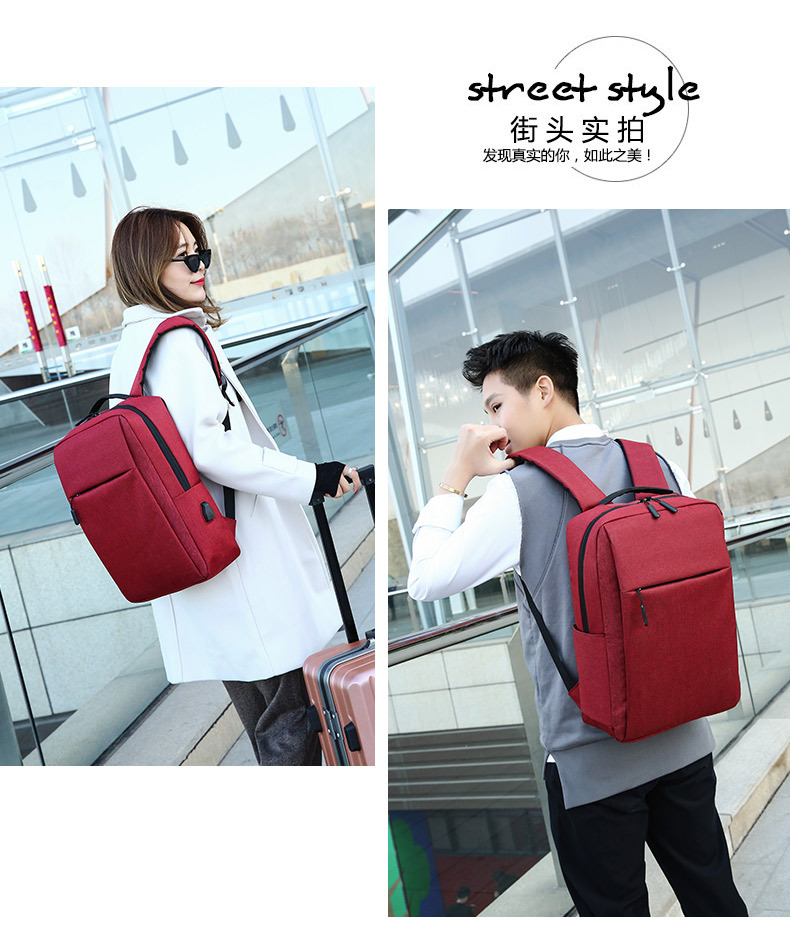 Customized Logo Mi Notebook Computer Backpack Casual Backpack Men's Oxford Cloth Business Casual Student Schoolbag