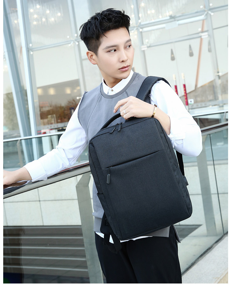 Customized Logo Mi Notebook Computer Backpack Casual Backpack Men's Oxford Cloth Business Casual Student Schoolbag