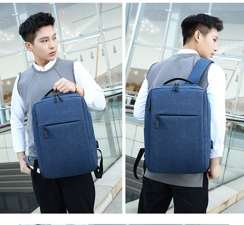 Customized Logo Mi Notebook Computer Backpack Casual Backpack Men's Oxford Cloth Business Casual Student Schoolbag