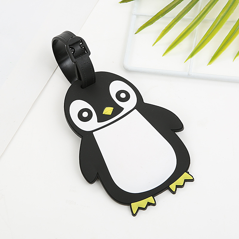 Wish New Creative Cartoon Animal Penguin Luggage Tag Customized Schoolbag Cool Tag Identification Tag Factory Wholesale Wish New Creative Cartoon Animal Penguin Luggage Tag Customized Schoolbag Cool Tag Identification Tag Factory Wholesale