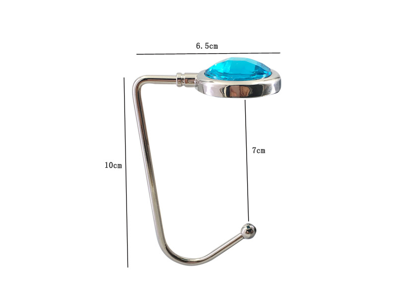 ECommerce Table Bag Hook Schoolbag Hook Straight Hook Bag Hanger Metal Crystal Purse Hook LoadBearing Strong and Durable