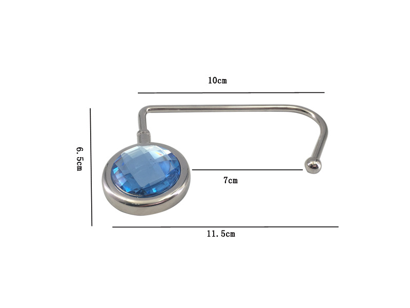 ECommerce Table Bag Hook Schoolbag Hook Straight Hook Bag Hanger Metal Crystal Purse Hook LoadBearing Strong and Durable