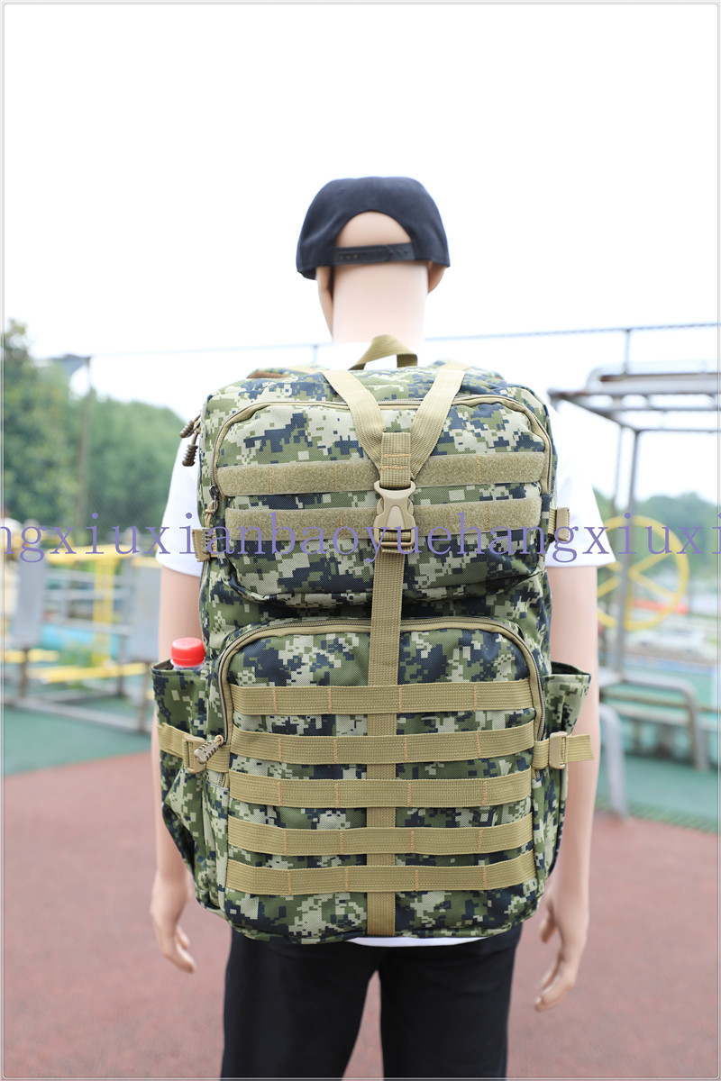 Backpack Backpack Hiking Backpack Outdoor Bag Travel Bag Logo Customized Sports Bag Digital Camouflage Oxford Packsack