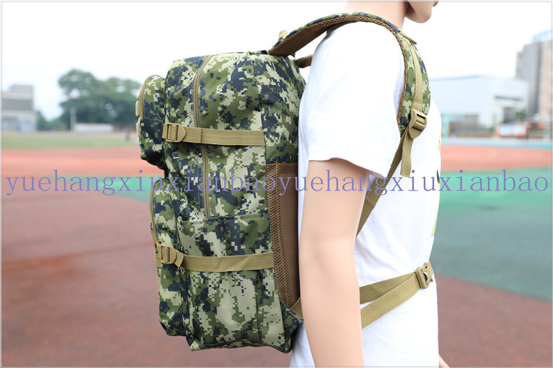 Backpack Backpack Hiking Backpack Outdoor Bag Travel Bag Logo Customized Sports Bag Digital Camouflage Oxford Packsack