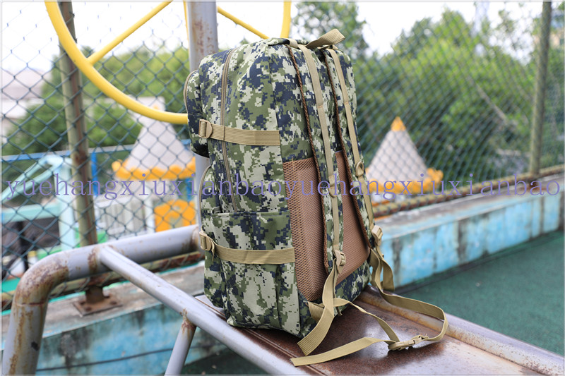 Backpack Backpack Hiking Backpack Outdoor Bag Travel Bag Logo Customized Sports Bag Digital Camouflage Oxford Packsack