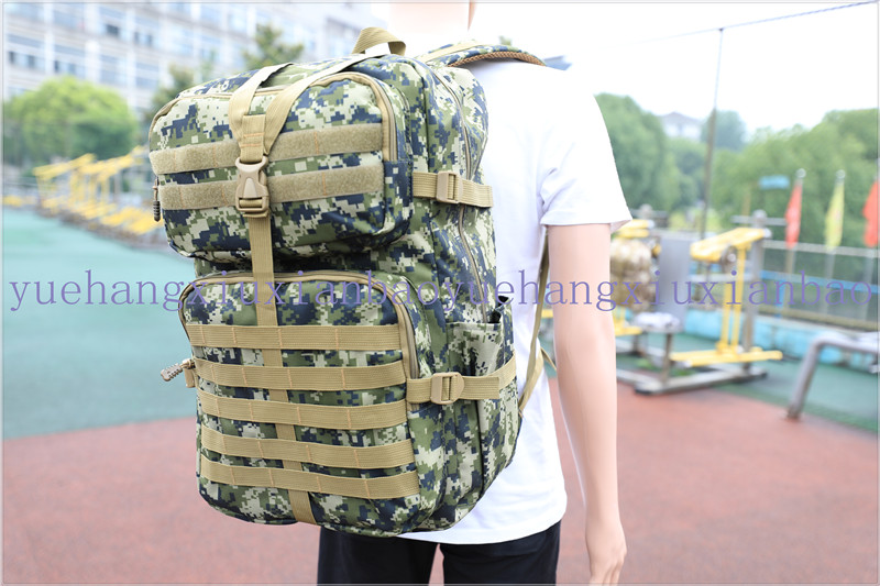 Backpack Backpack Hiking Backpack Outdoor Bag Travel Bag Logo Customized Sports Bag Digital Camouflage Oxford Packsack