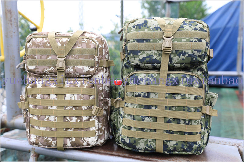 Backpack Backpack Hiking Backpack Outdoor Bag Travel Bag Logo Customized Sports Bag Digital Camouflage Oxford Packsack