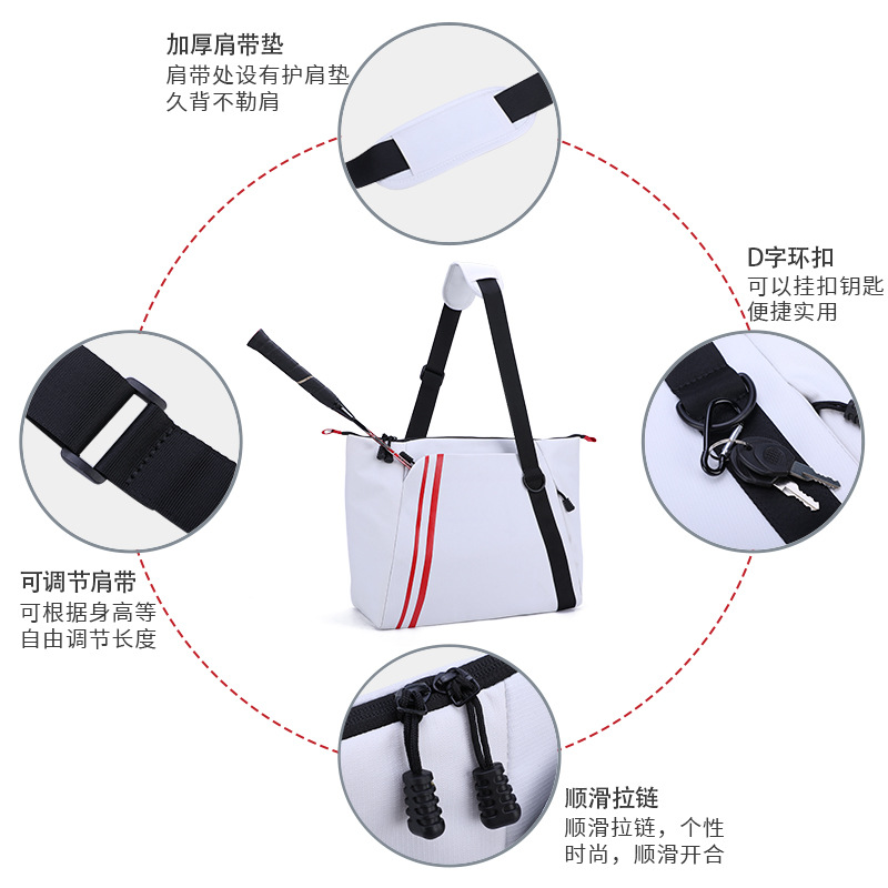Internet Celebrity 2021new Badminton Bag One-Shoulder Fashion Simple Sports Bag Lightweight Women&#039;s Net Badminton Bag