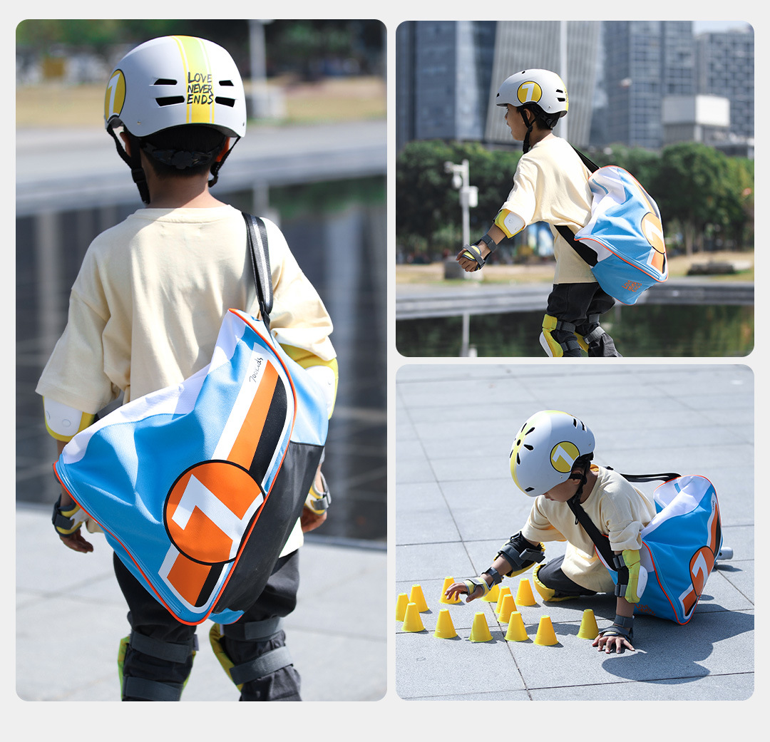 Amazon New Children's Roller Skating Bag Roller Skating Roller Skates Sports Bag Roller Skating Bag Large Capacity Shoulder Bag