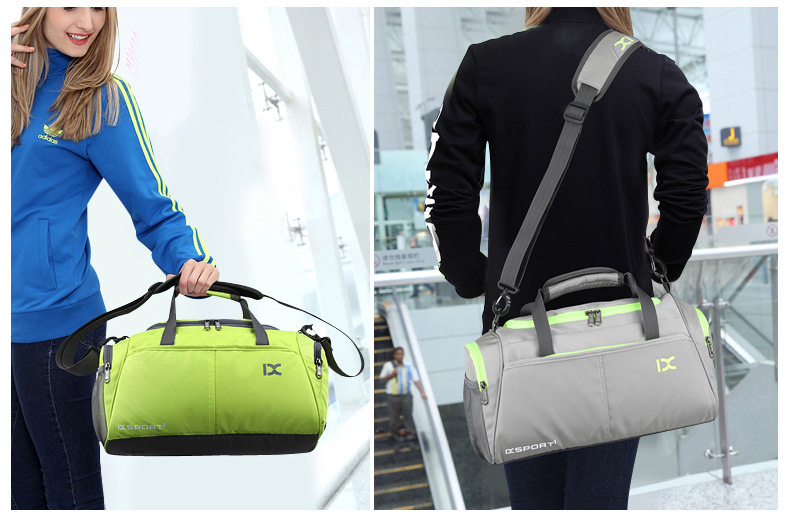 Cross-Border Dry Wet Separation Gym Bag Men's and Women's round Bag Travel Bag Shoulder Bag Handbag Yoga Sports Bag 8037