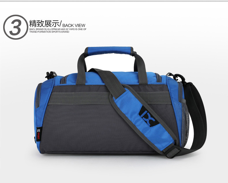 Cross-Border Dry Wet Separation Gym Bag Men's and Women's round Bag Travel Bag Shoulder Bag Handbag Yoga Sports Bag 8037