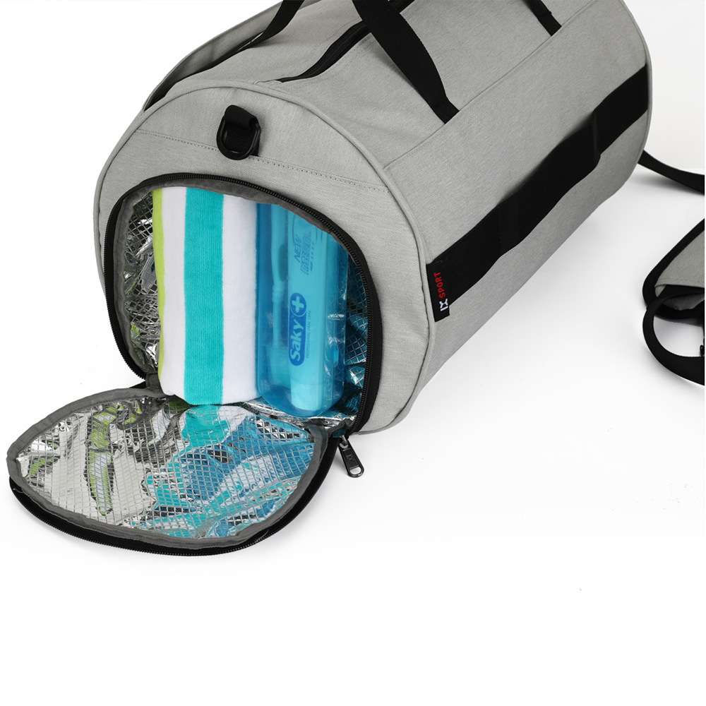 Cross-Border Gym Bag Dry Wet Separation Cylinder Sports Bag Outdoor Single-Shoulder Bag Portable Messenger Bag Luggage Bag Travel Bag