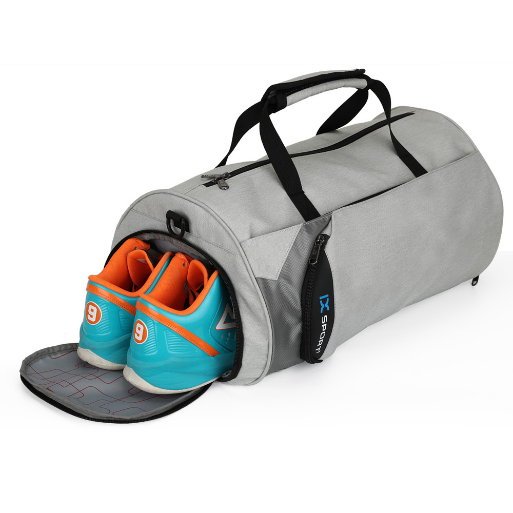 Cross-Border Gym Bag Dry Wet Separation Cylinder Sports Bag Outdoor Single-Shoulder Bag Portable Messenger Bag Luggage Bag Travel Bag
