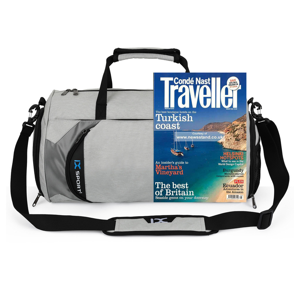 Cross-Border Gym Bag Dry Wet Separation Cylinder Sports Bag Outdoor Single-Shoulder Bag Portable Messenger Bag Luggage Bag Travel Bag
