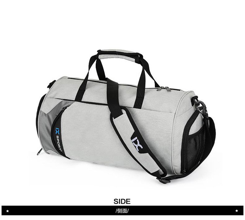 Cross-Border Gym Bag Dry Wet Separation Cylinder Sports Bag Outdoor Single-Shoulder Bag Portable Messenger Bag Luggage Bag Travel Bag