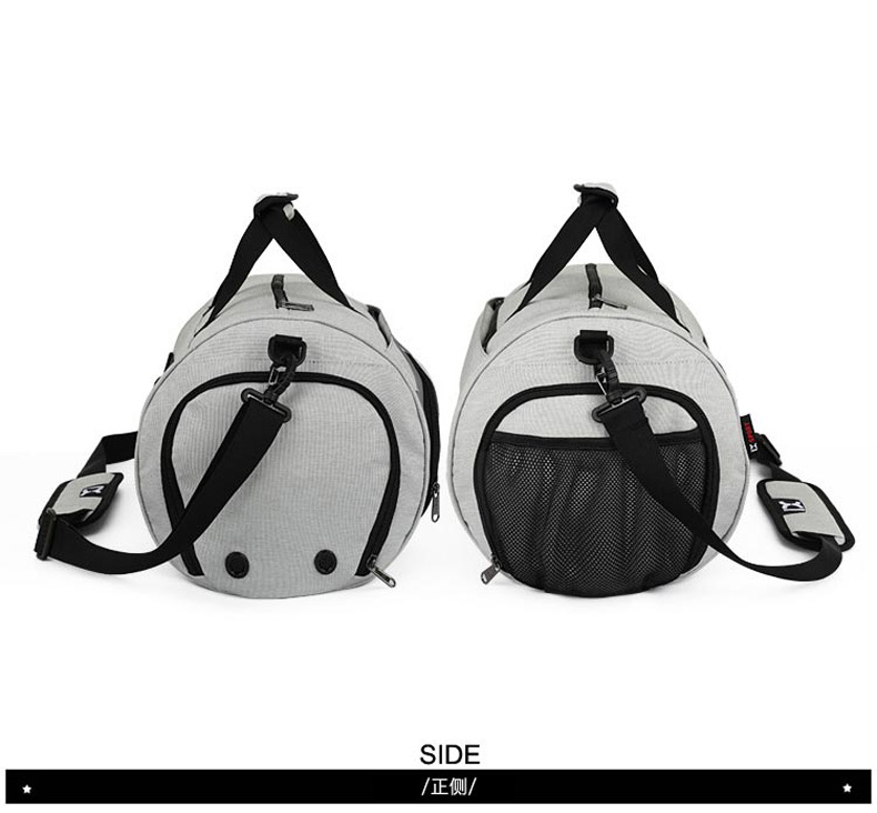 Cross-Border Gym Bag Dry Wet Separation Cylinder Sports Bag Outdoor Single-Shoulder Bag Portable Messenger Bag Luggage Bag Travel Bag
