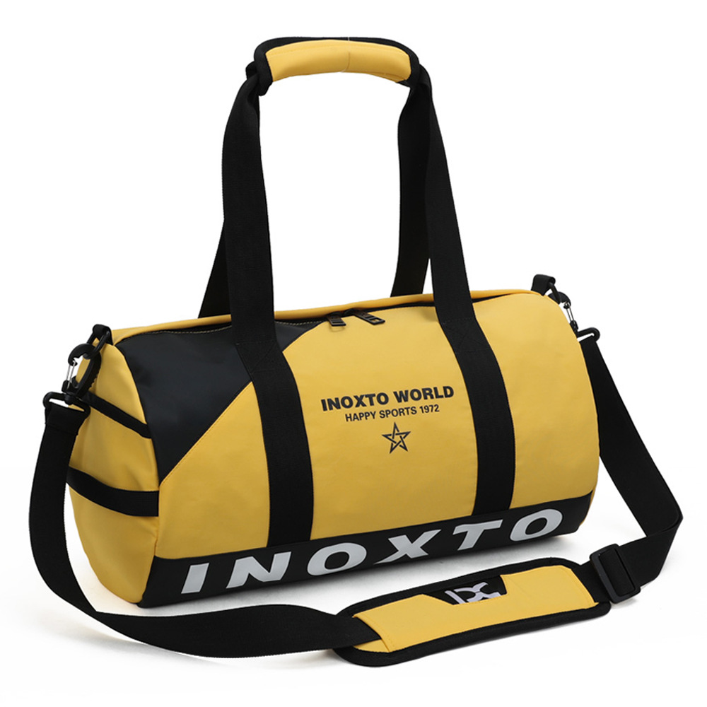 Cross-Border Gym Bag Cylinder Shoulder Bag 20L Men&#039;s and Women&#039;s Travel Bag Portable Messenger Bag Yoga Sports Bag 8074