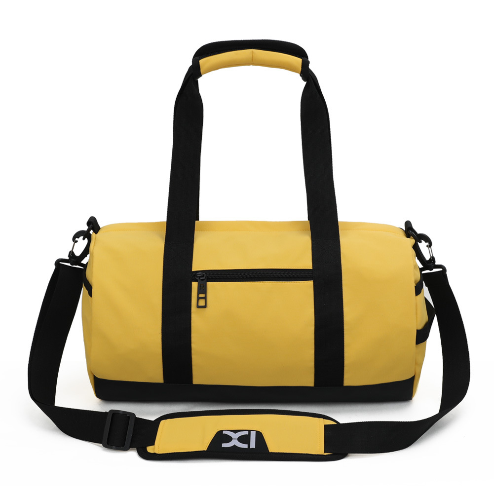 Cross-Border Gym Bag Cylinder Shoulder Bag 20L Men&#039;s and Women&#039;s Travel Bag Portable Messenger Bag Yoga Sports Bag 8074