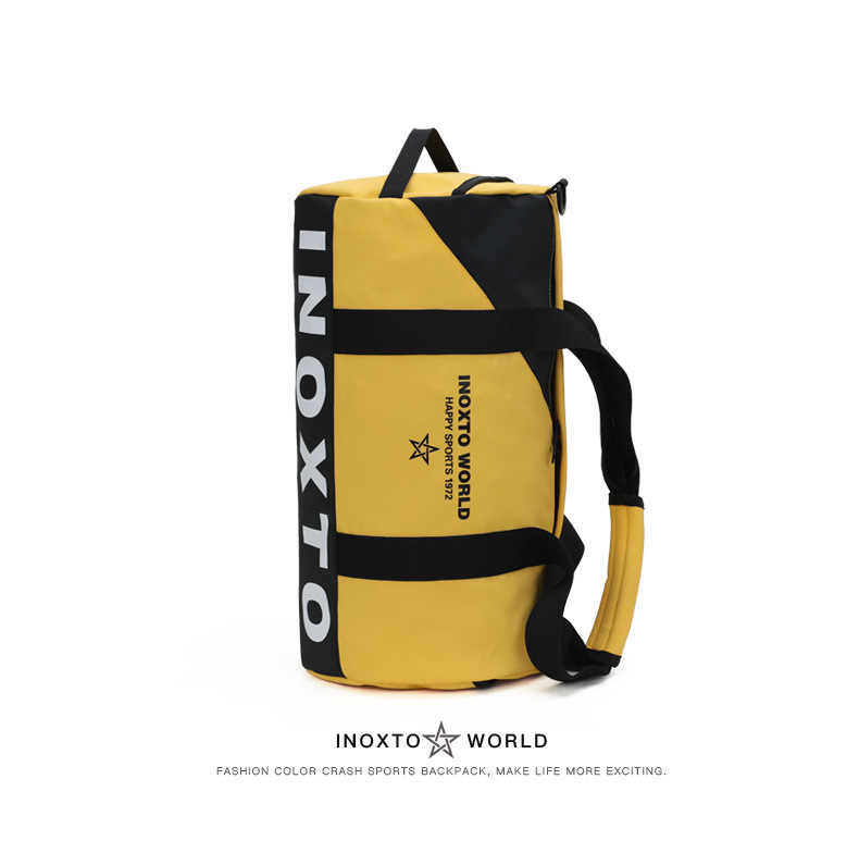 Cross-Border Gym Bag Cylinder Shoulder Bag 20L Men's and Women's Travel Bag Portable Messenger Bag Yoga Sports Bag 8074
