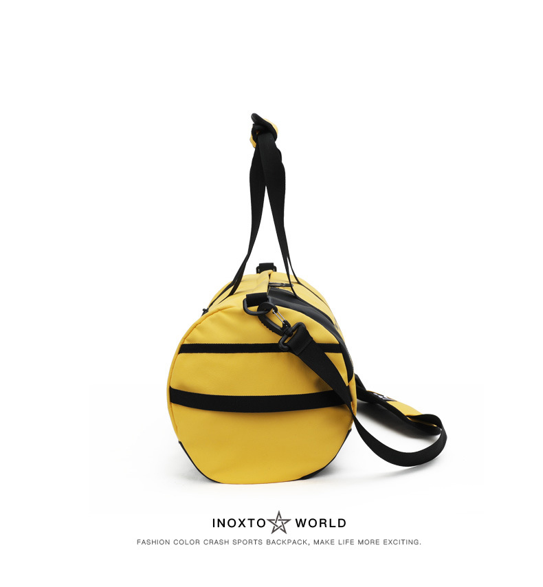 Cross-Border Gym Bag Cylinder Shoulder Bag 20L Men's and Women's Travel Bag Portable Messenger Bag Yoga Sports Bag 8074