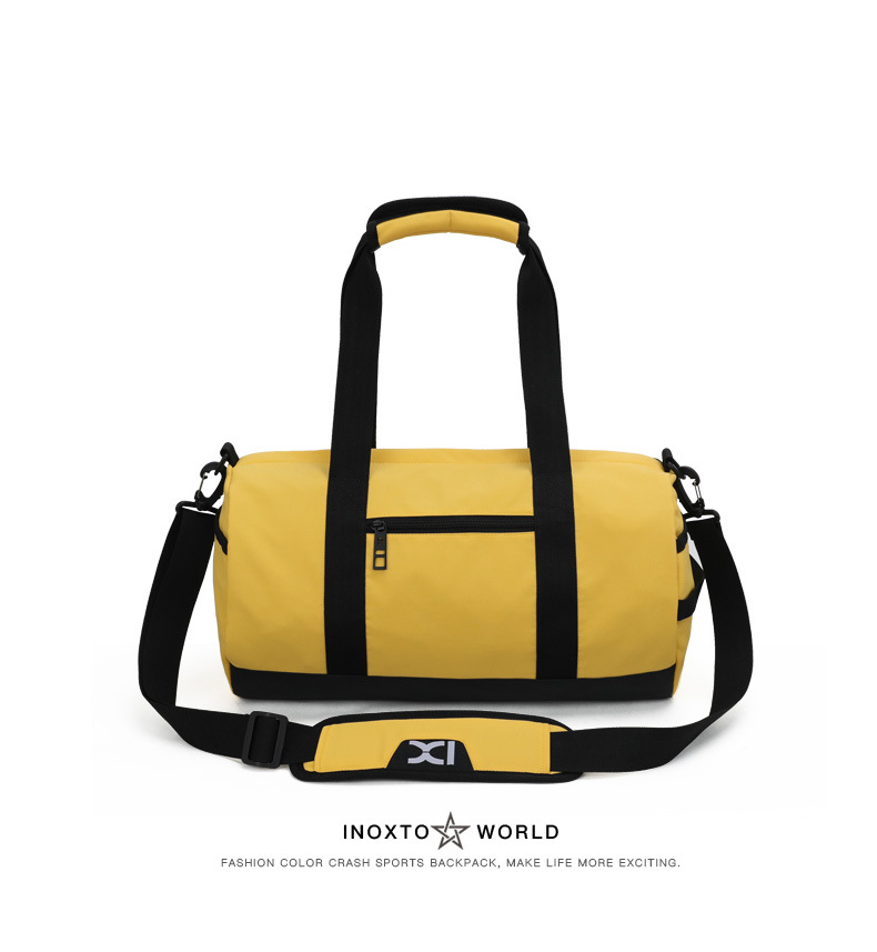Cross-Border Gym Bag Cylinder Shoulder Bag 20L Men's and Women's Travel Bag Portable Messenger Bag Yoga Sports Bag 8074