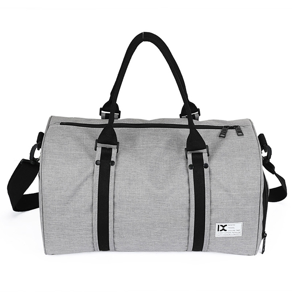 Cross-Border Cylinder Travel Shoulder Bag Crossbody Bag with Shoe Compartments Gym Bag Portable Travel Bag Yoga Sports Bag 8058