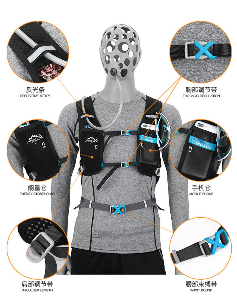Cross-Border 5L Cycling Bag Sports Bag Riding Backpack off-Road Running Pouch Bicycle Bag Hydration Backpack 573