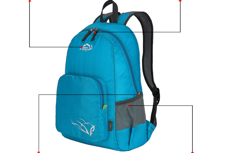 Cross-Border 25L Backpack Folding Backpack Outdoor Bag Men's and Women's Backpack Sports Bag Outdoor Hiking Backpack 557