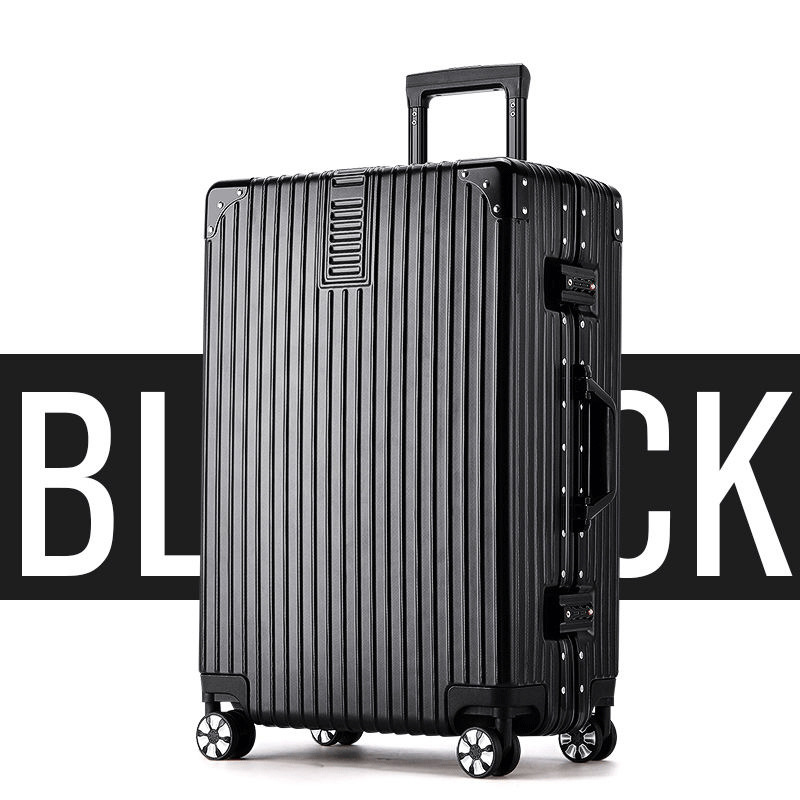 24-Inch Aluminium Frame Luggage Universal Wheel Suitcase Female Luggage Retro 20-Inch Ins Student Password Suitcase Wholesale