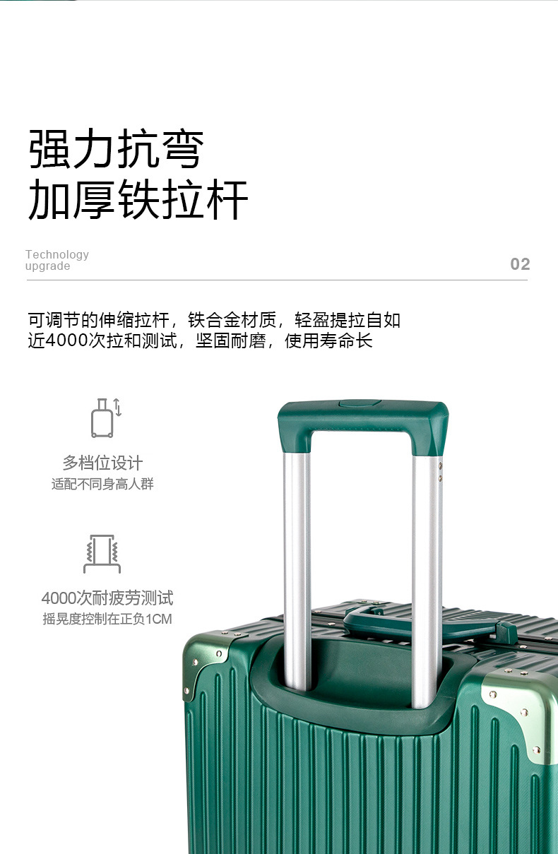 24-Inch Aluminium Frame Luggage Universal Wheel Suitcase Female Luggage Retro 20-Inch Ins Student Password Suitcase Wholesale 24-Inch Aluminium Frame Luggage Universal Wheel Suitcase Female Luggage Retro 20-Inch Ins Student Password Suitcase Wholesale