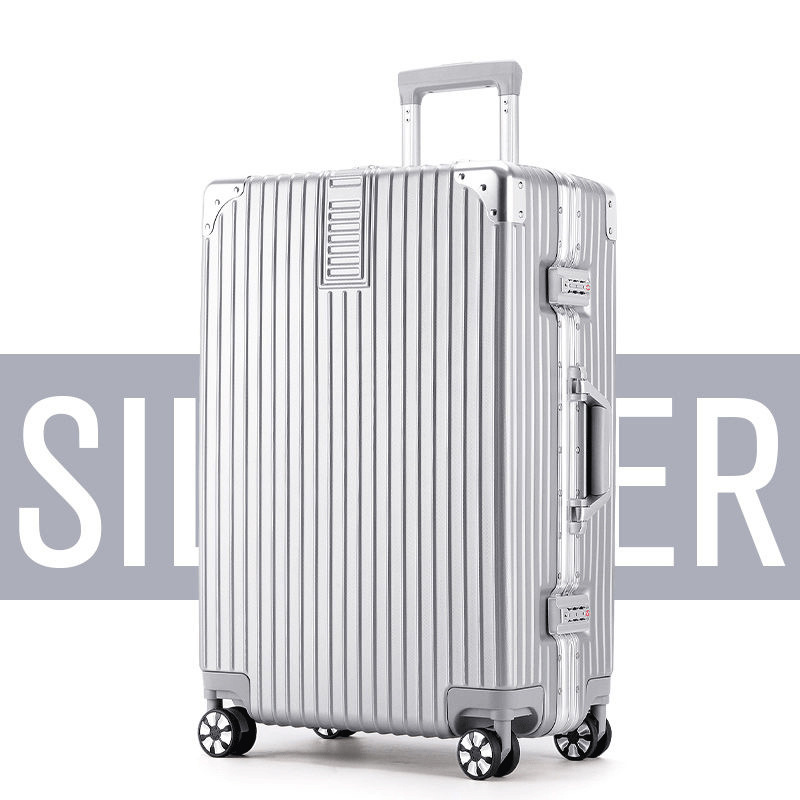 24-Inch Aluminium Frame Luggage Universal Wheel Suitcase Female Luggage Retro 20-Inch Ins Student Password Suitcase Wholesale